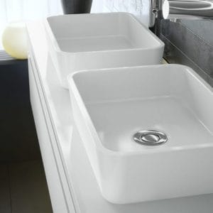 כיור יצוק וקטוריה אלברט מונח EDGE 45