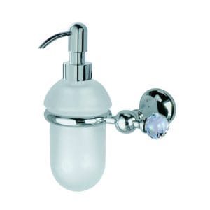 מחזיק סבוניה נוזלית תלויה כרום איטליה BAGNO FO127 swarovsky