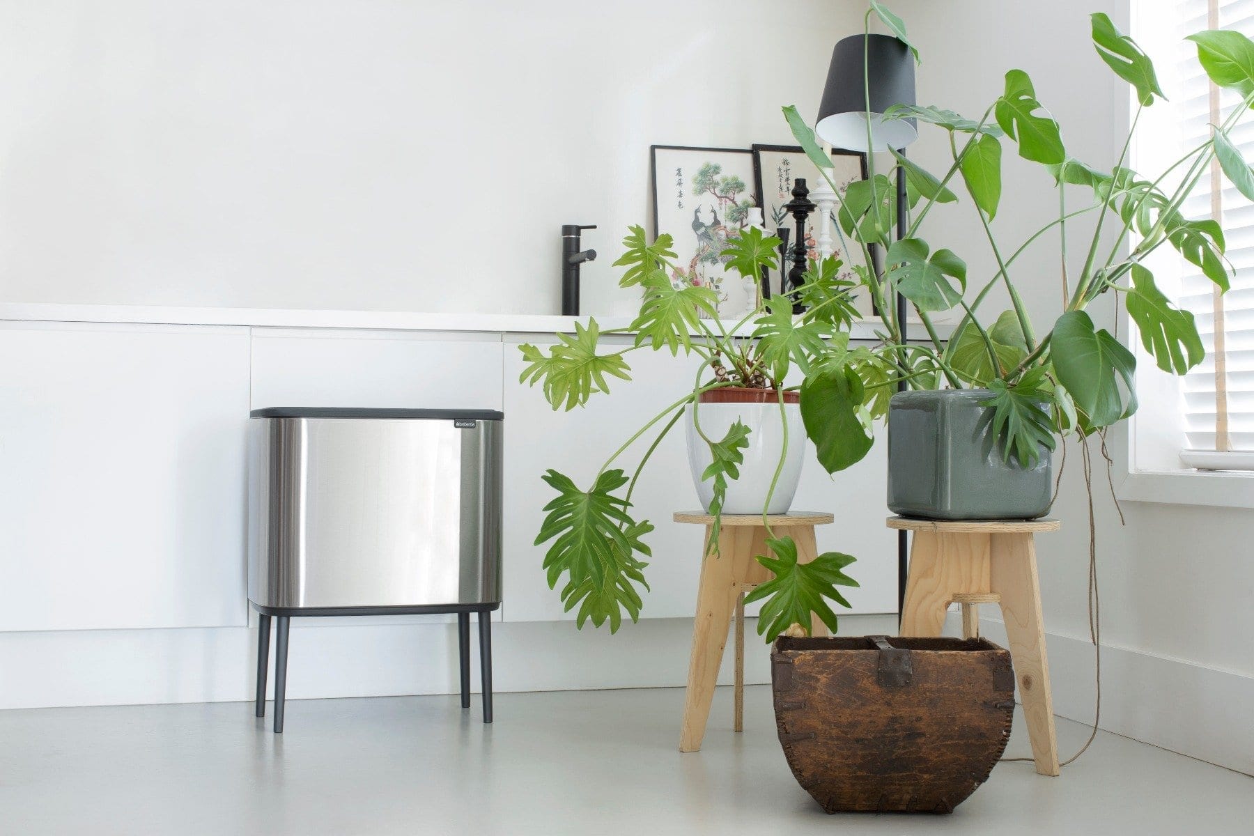 ⁦פח למטבח לחיצה 36 ליטר נירוסטה BRABANTIA  BO 36⁩ – תמונה ⁦3⁩