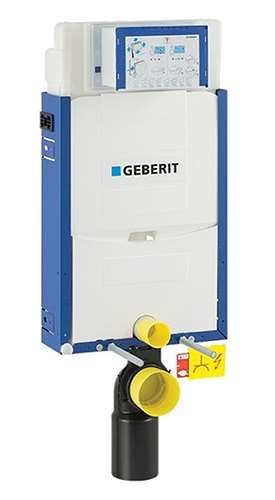 מיכל הדחה גבריט לקיר בלוקים סיגמא