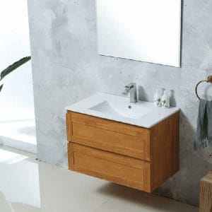 ארון אמבטיה תלוי כיור חרס לבן-ARM