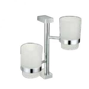 PC 130B דיספנסר כוס למברשות שיניים + סבון - זכוכית סטן + - חברת JB