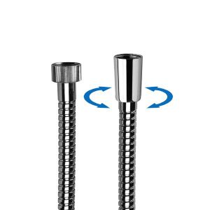 4502 צינור גמיש אנטי פיתול 1.2 מטר כרום