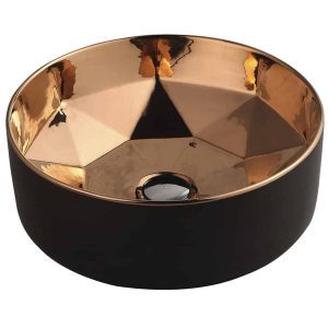 כיור פורצלן דק -כיור עגול יהלום מחברת אמבטיקו Ambathico