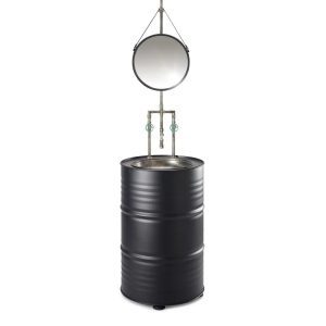 סט כיור חבית + ברז FABRICA+ מראה ZANETTI CHINI תוצרת איטליה