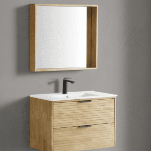 ארון תלוי עם כיור שולחני או